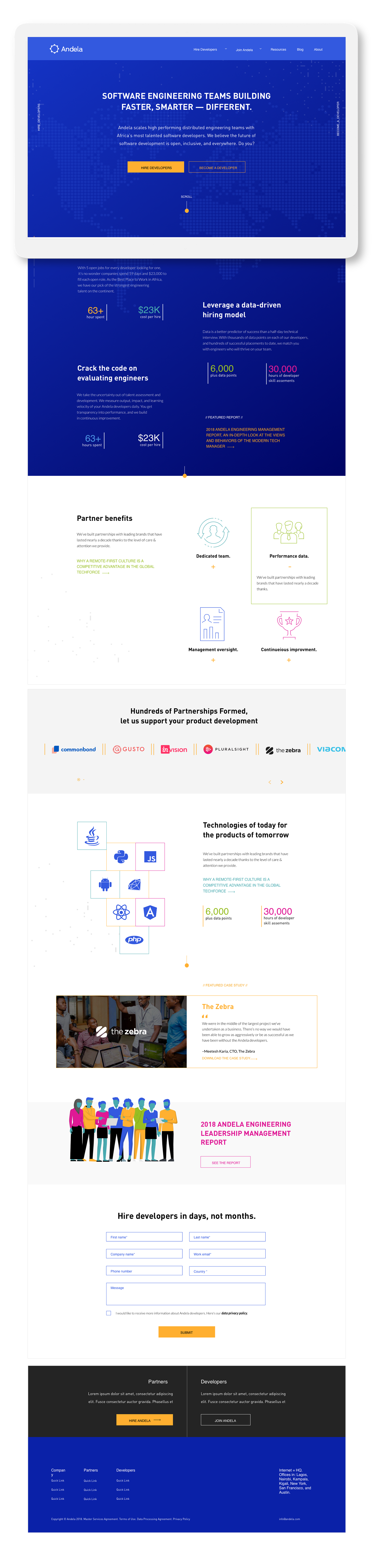 Andela Website Redesign
