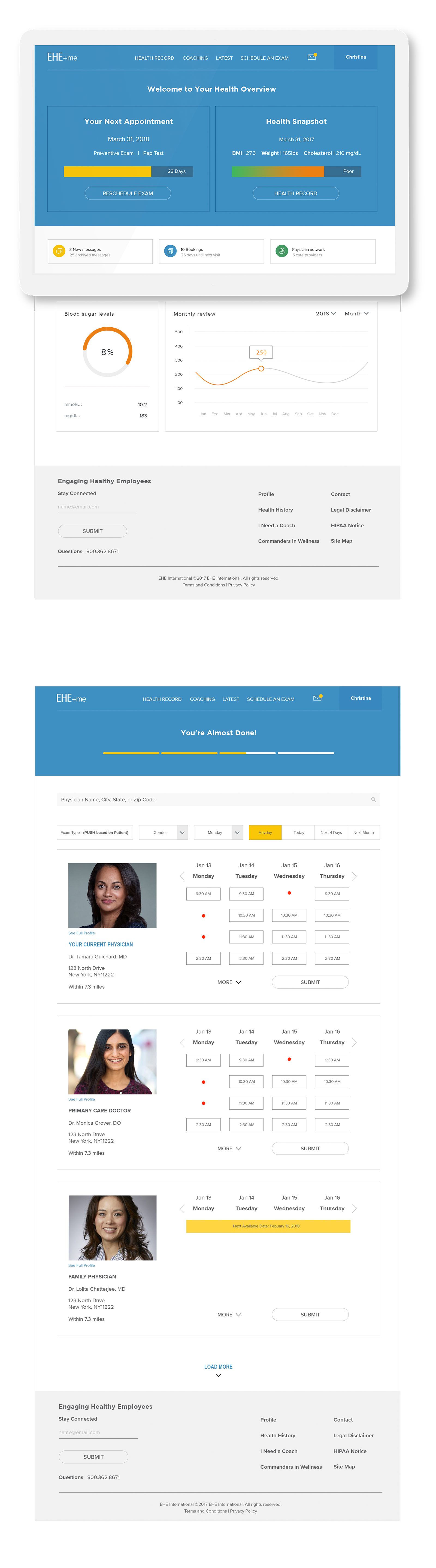 EHE myEHE web application
